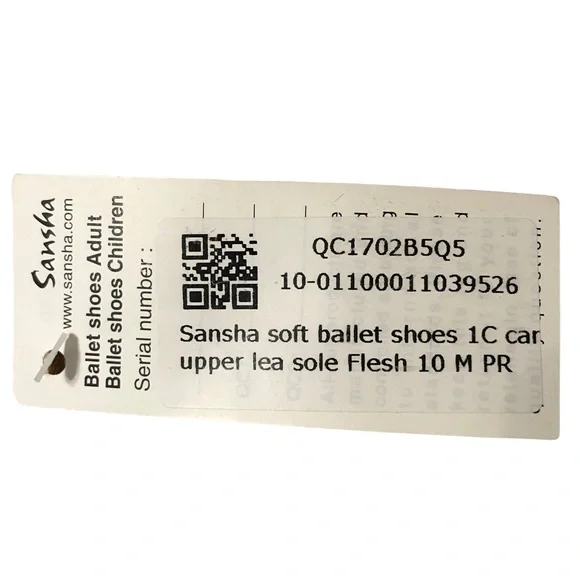 SANSHA Ligne Danse Ballet Slippers Pro 1C Tan / Flesh Size 10M NWT - Picture 7 of 9